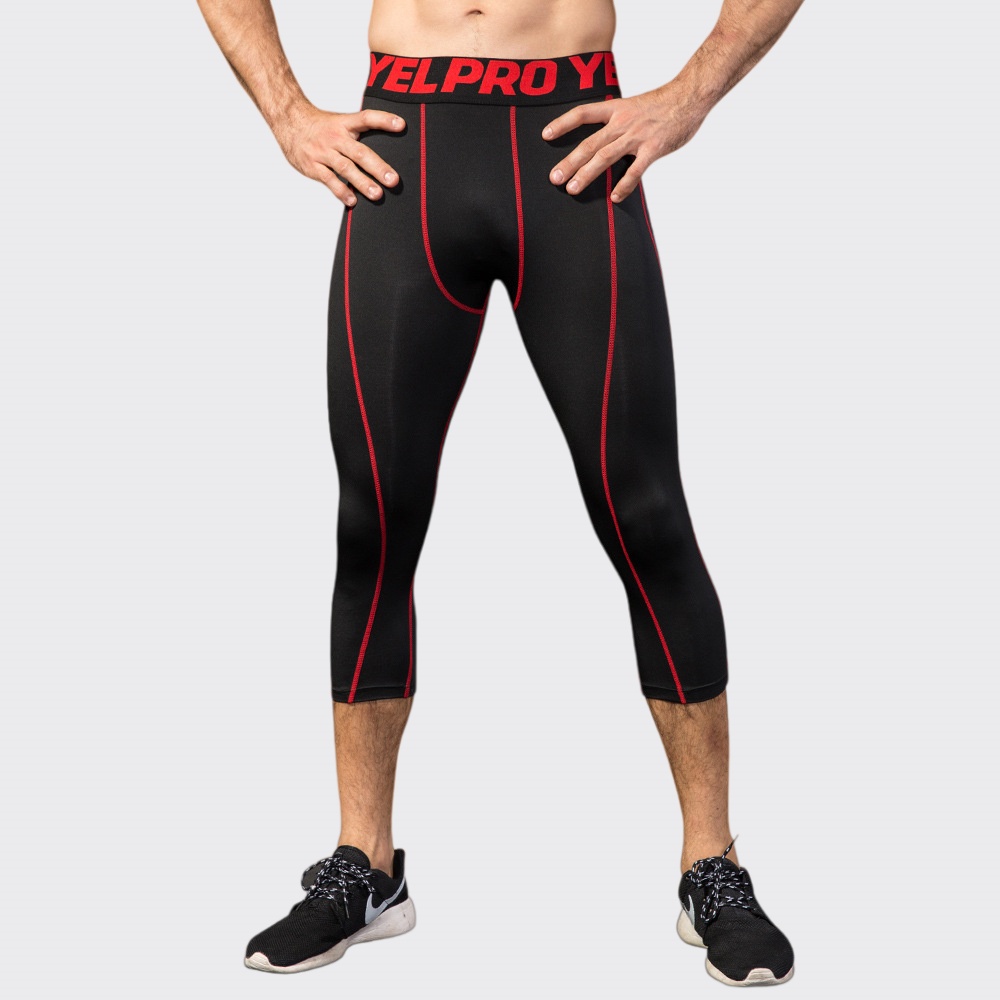 Sports Equipment Gym - Leggings compressivi da uomo per fitness,